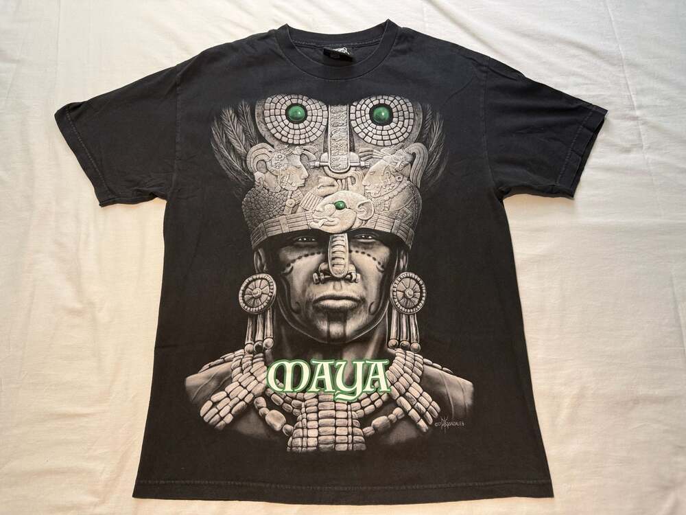 DGA David Gonzales Art Maya Mexico Tribal Heritage Punk Urban Tattoo Mens Shirt